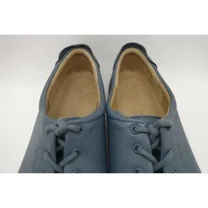 Hotter Dew Blue Leather Casual Lace Up Driving Shoes Women s 7.5 UK US 9.5